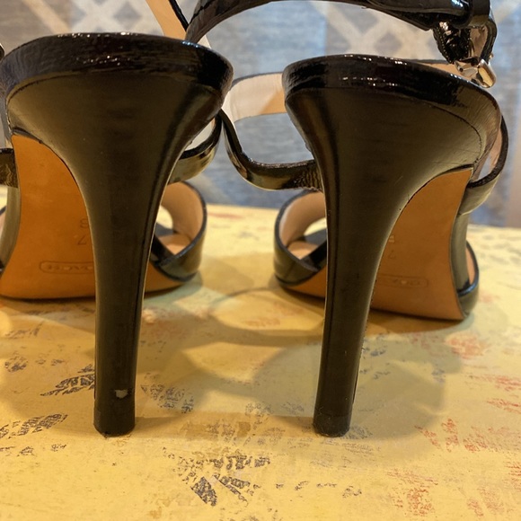 COPY - Beautiful strappy COACH sandals 3.5 inches EUC - Picture 4 of 4